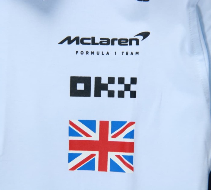 2025 McLaren T-Shirt White NO Number NO Number