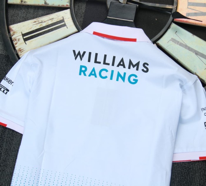 2024 Williams Racing Polo Shirt Blue Marine NO Number
