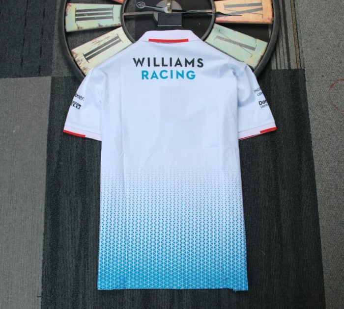 2024 Williams Racing Polo Shirt Blue Marine NO Number