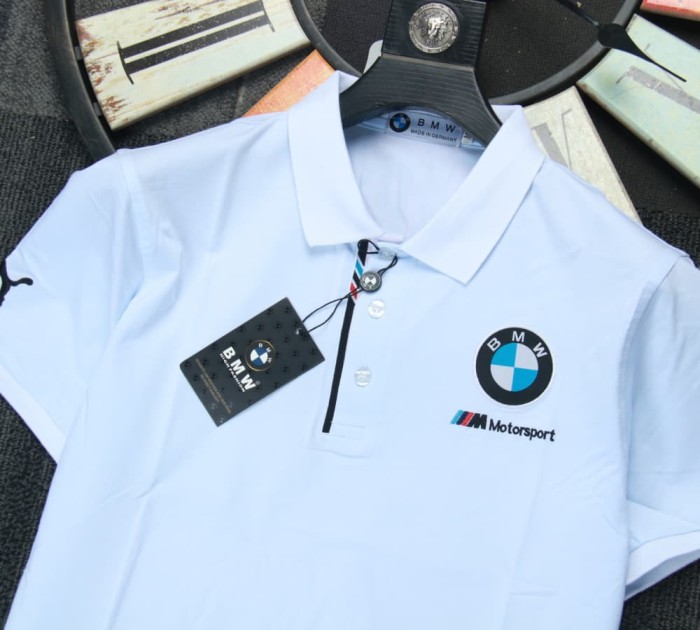 BMW Motorsport Polo Shirt White NO Number