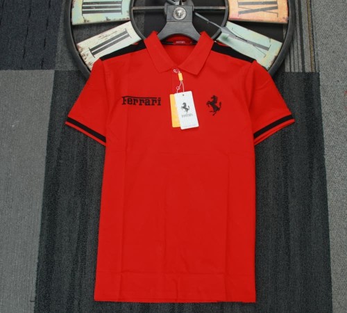 Ferrari Racing Polo Shirt Lycra Logo Red NO Number