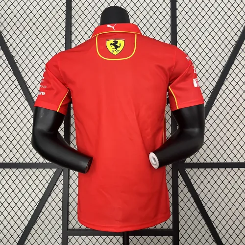 2024 Ferrari Racing Polo Shirt Red NO Number