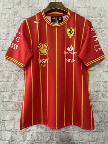Ferrari Team X Leclerc Soccer Jersey Burnt Red