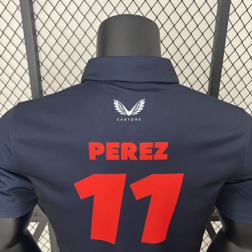 2024 Red Bull Racing Polo shirt Black NO.11 PEREZ