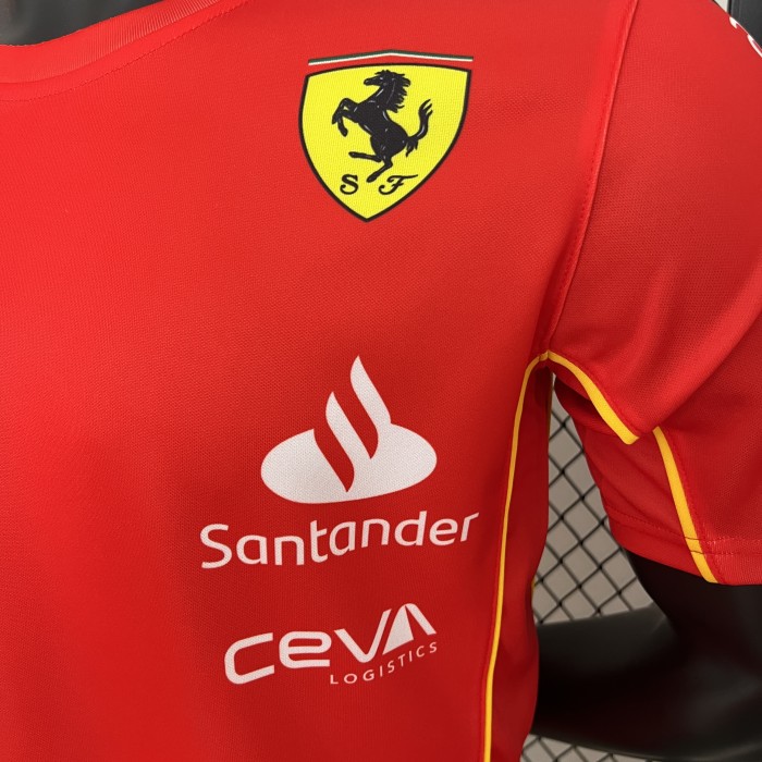 2024 Ferrari Racing T-Shirt Red NO.16