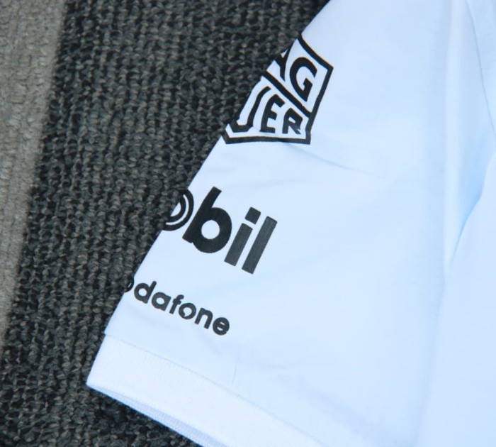 Porsche Polo Shirt Double Logo White NO Number
