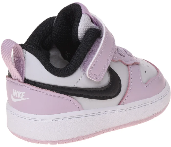 Air Force low-top Court Borough Low Children's Leather Sneakers Velcro Pink White Black