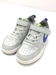 Air Force Low-top Children's Leather Sneakers Grey Blue