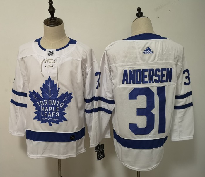 Toronto Maple Leafs Home Jersey White 2022 NO.31 ANDERSEN
