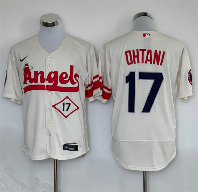 Los Angeles Angels Jersey Elite City Edition Off-White NO.17 OHTANI