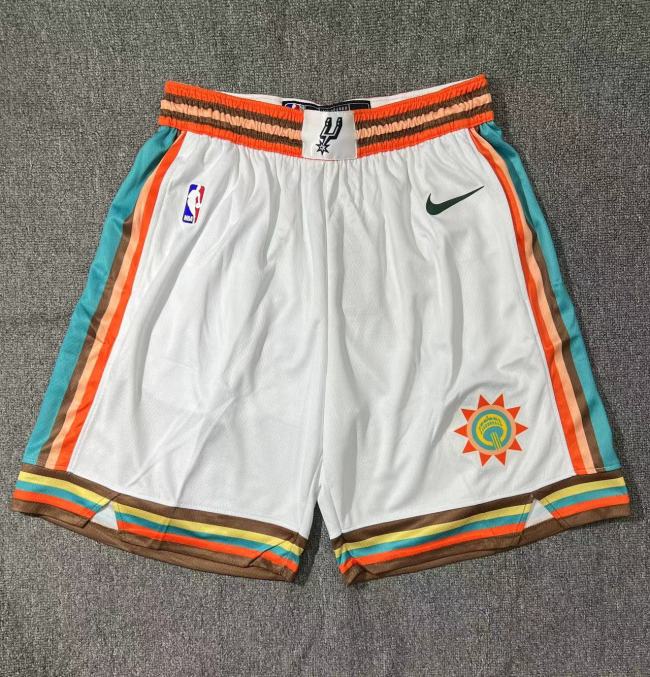 San Antonio Spurs Shorts City Edition White 2023