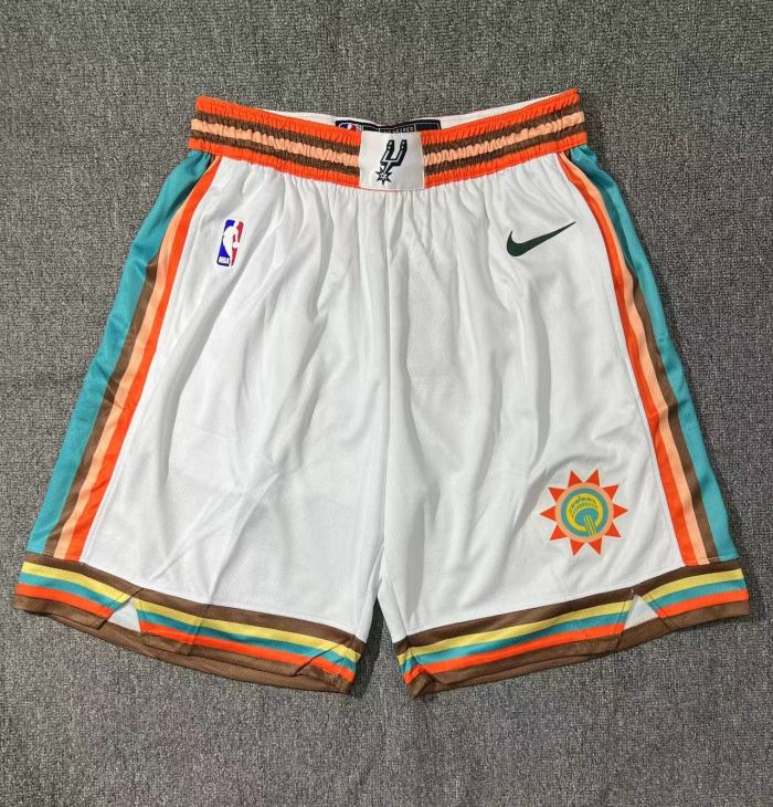 San Antonio Spurs Shorts City Edition White 2023