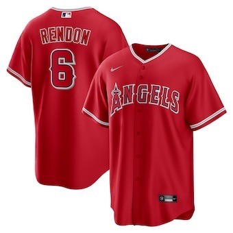 Los Angeles Angels Jersey Fan Edition Red NO.6 RENDON