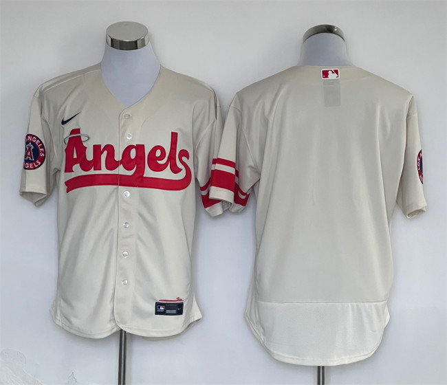Los Angeles Angels Jersey Fan City Edition Off-White NO Number