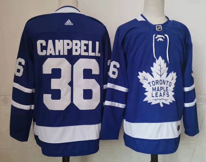 Toronto Maple Leafs Home Jersey Blue 2022 NO.36 CAMPBELL