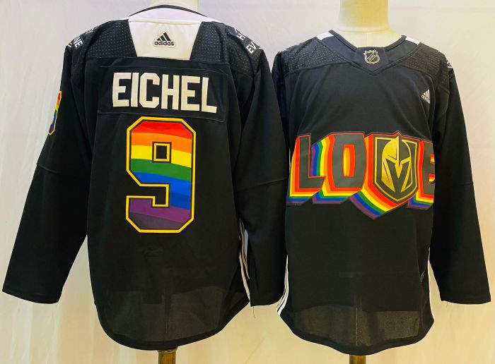 Vegas Golden Knights Jersey 2024 Winter Classic Black NO.9 EICHEL