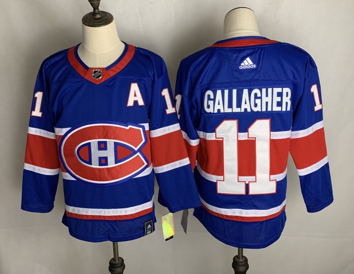 Montreal Canadiens Home Breakaway Jersey Blue NO.11 GALLAGHER