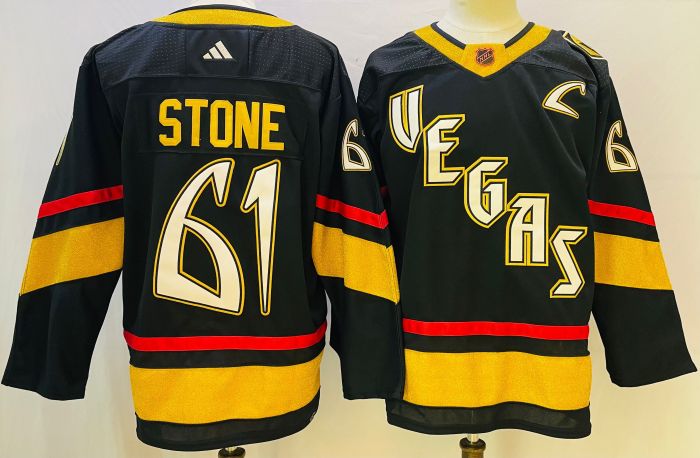 Vegas Golden Knights Jersey Special Edition Black NO.61 STONE