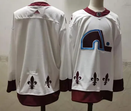 Colorado Avalanche Jersey Reverse Retro White 20/21 NO Number