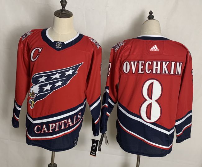 Washington Capitals 50th Anniversary Jersey Red NO.8 OVECHKIN