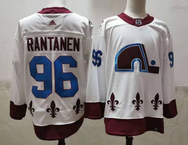 Colorado Avalanche Jersey Reverse Retro White 20/21 NO.96 RANTANEN