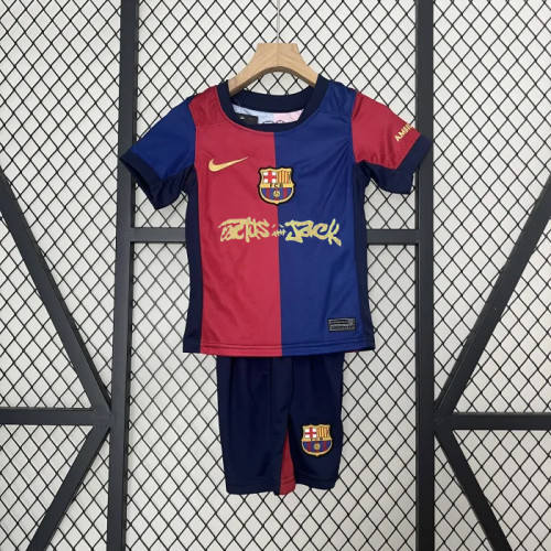Barcelona Home Travis Scott Kids Suit 25/26
