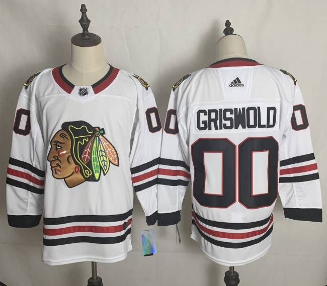 Chicago Blackhawks Breakaway Player Jersey White NO.00 GRISWOLD