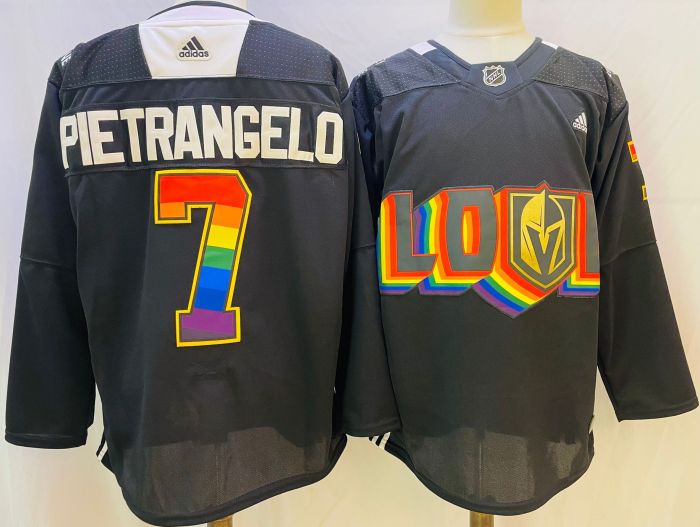 Vegas Golden Knights Jersey 2024 Winter Classic Black NO.7 PIETRANGELO