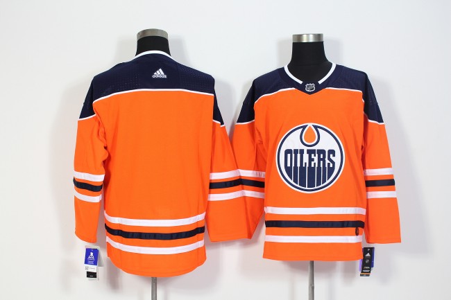 Edmonton Oilers Home Jersey Orange Blue NO Number