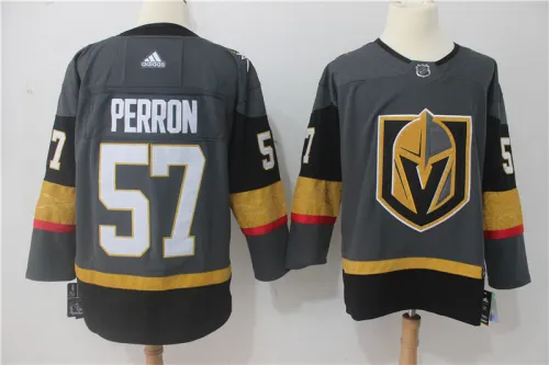 Vegas Golden Knights Home Jersey Grey NO.57 PERRON