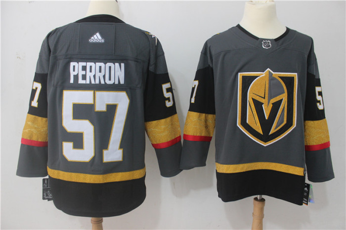Vegas Golden Knights Home Jersey Grey NO.57 PERRON