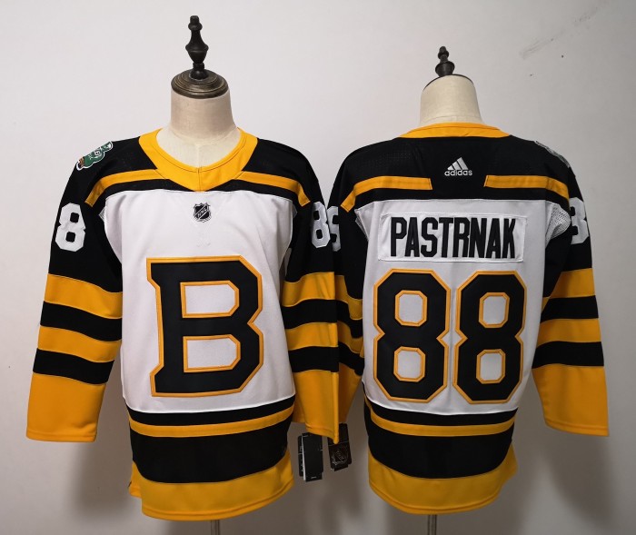 Boston Bruins 19/20 Alternate Player Jersey Black Orange NO.88 PASTRNAK