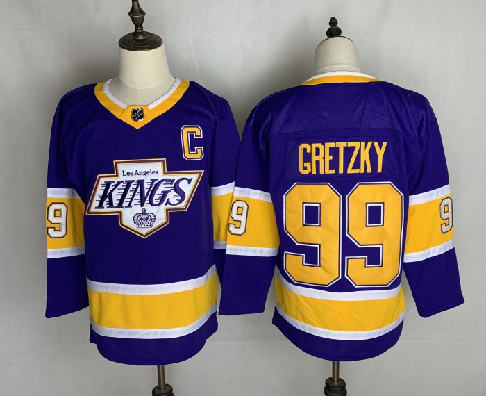 Los Angeles Kings Player Jersey Purple 1992/93 NO.99 GRETZKY