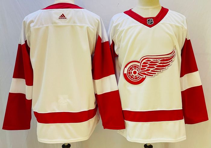 Detroit Red Wings Road Jersey Off White 2024 NO Number