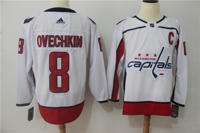 Washington Capitals Alternate Jersey White NO.8 OVECHKIN