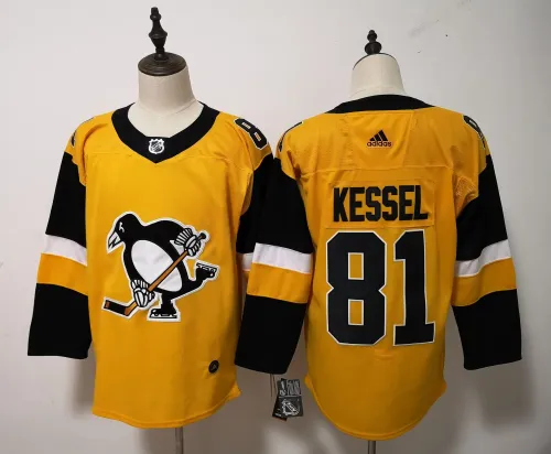 Pittsburgh Penguins  Breakaway Player Jersey Yellow NO.81 KESSEL
