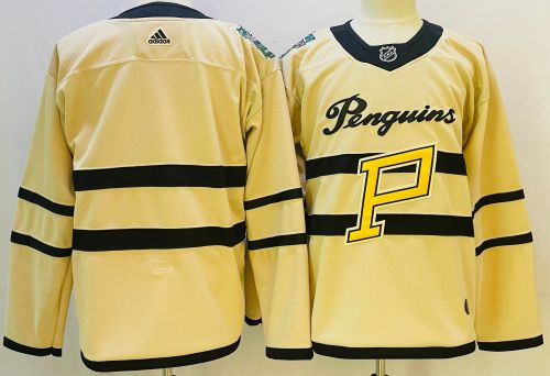 Pittsburgh Penguins Jersey Light yellow 2023 NO Number