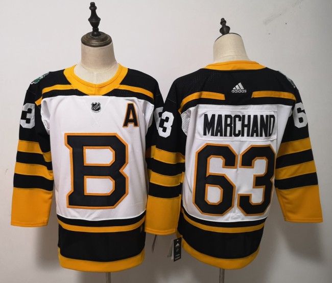 Boston Bruins 19/20 Alternate Player Jersey Black Orange NO.63 MARCHAND