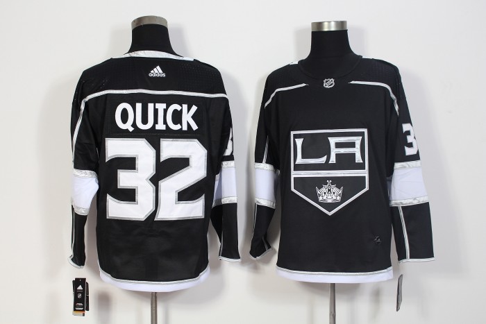 Los Angeles Kings Home Breakaway Player Jersey Black NO.32 QUICK