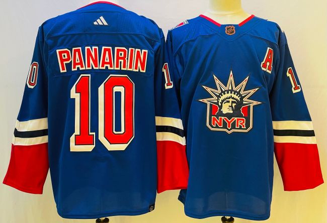 New York Rangers Jersey Reverse Retro 2.0 Blue 22/23 NO.10 PANARIN