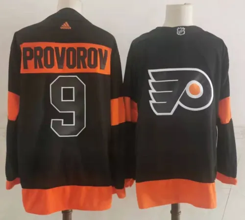 Philadelphia Flyers Home Alternate Player Jersey Black NO.9 PROVOROV