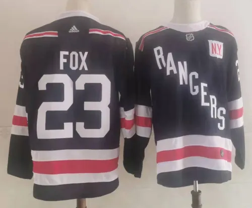 New York Rangers 2018 NHL Winter Classic Jersey Black 22/23 NO.23 FOX