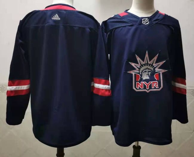 New York Rangers Jersey Reverse Retro 2.0 Black 22/23 NO Number
