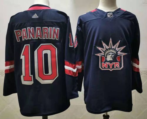 New York Rangers Jersey Reverse Retro 2.0 Black 22/23 NO.10 PANARIN