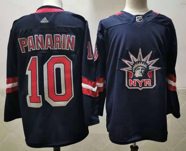 New York Rangers Jersey Reverse Retro 2.0 Black 22/23 NO.10 PANARIN