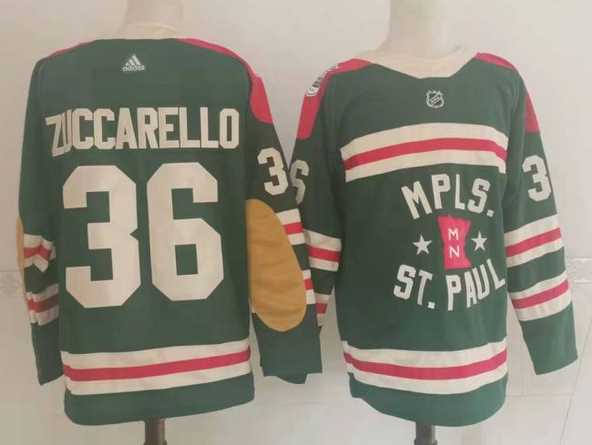 Minnesota Wild 2022 NHL Winter Classic Jersey Green NO.36 ZUCCARELLD