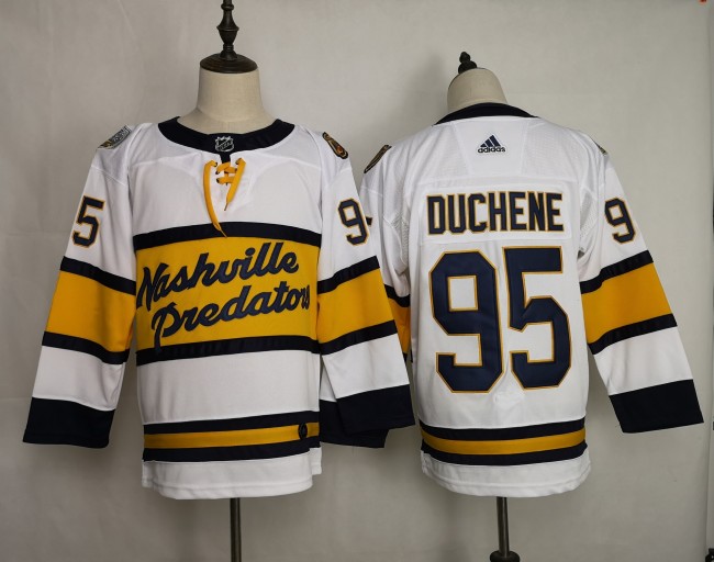 Nashville Predators 2022 NHL Stadium Series White NO.95 DUCHENE