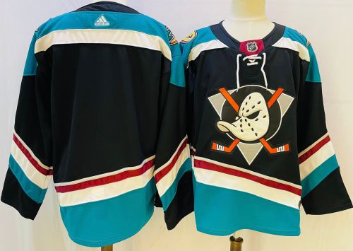 Anaheim Ducks 25th Anniversary Alternate Jersey White Red Lines NO Number
