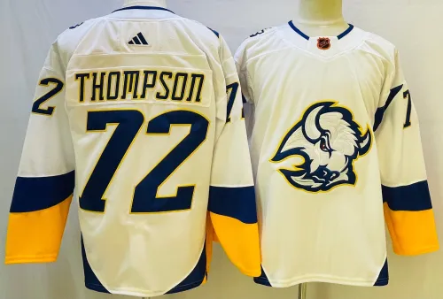 Buffalo Sabres Jersey Reverse Retro White NO.72 THOMPSON