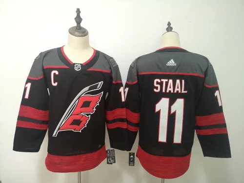Carolina Hurricanes Home Breakaway Player Jersey Black NO.11 STAAL